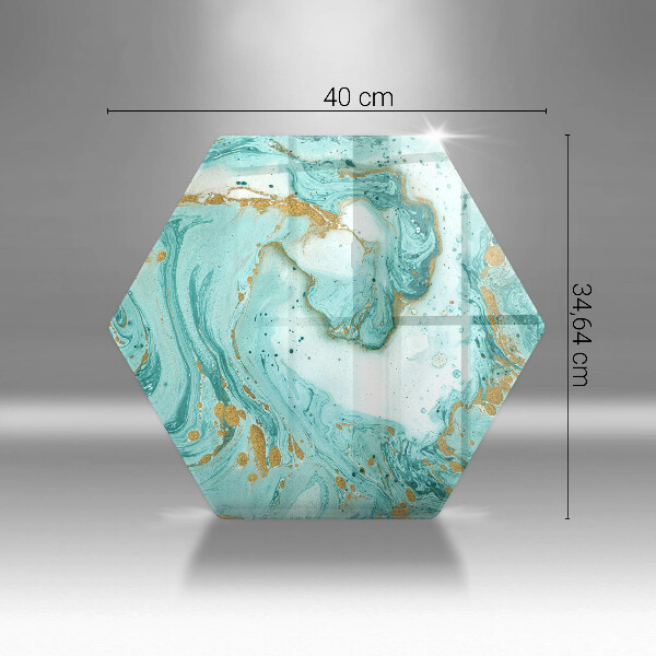 Steklena podloga za rezanje Modra abstrakcija