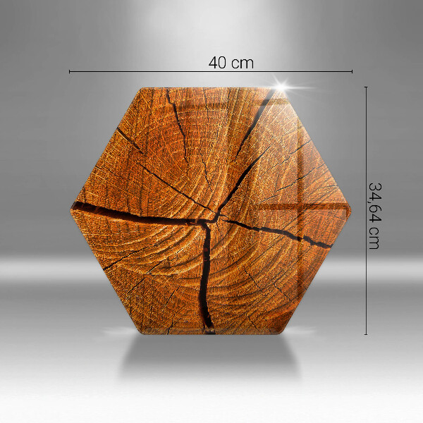 Steklena podloga za rezanje Struktura lesenega debla