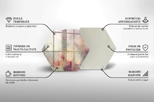 Steklena podloga za rezanje Barva teksture ozadja