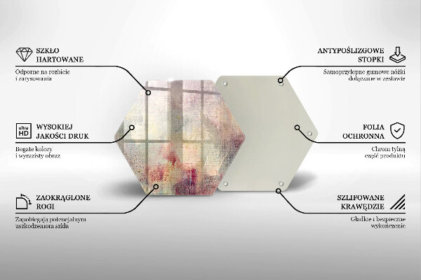 Steklena podloga za rezanje Barva teksture ozadja