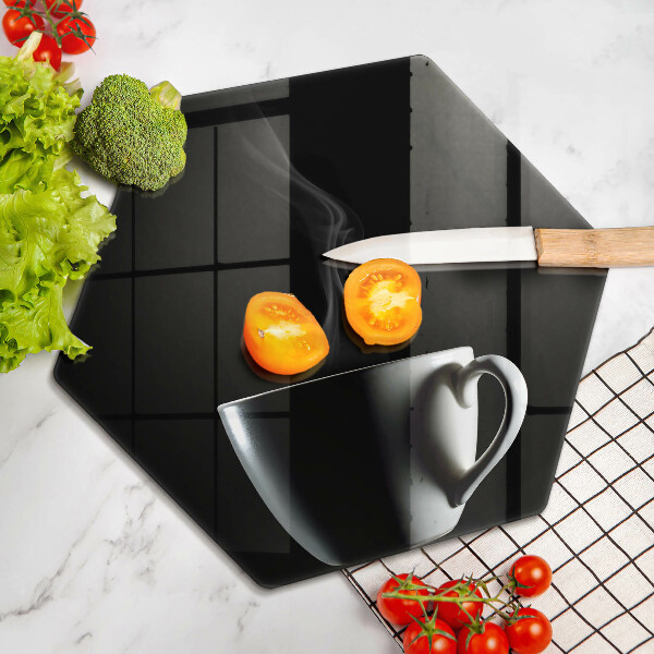 Steklena podloga za rezanje Skodelica čaja