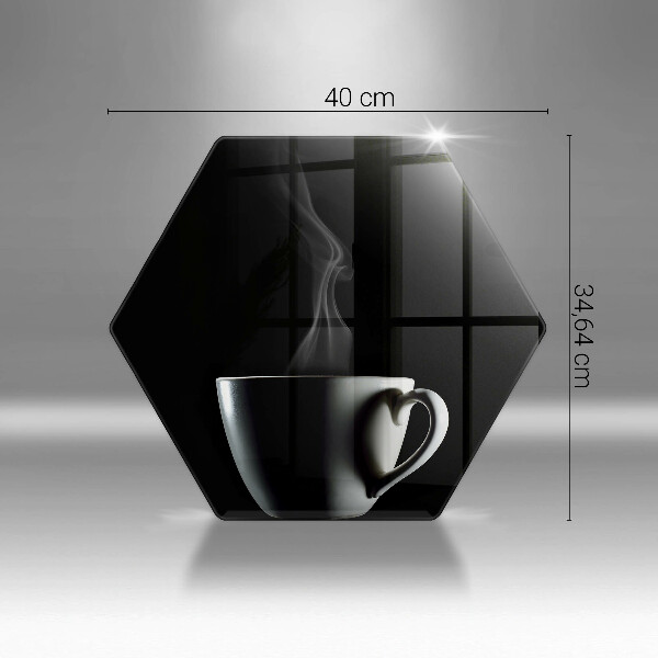 Steklena podloga za rezanje Skodelica čaja