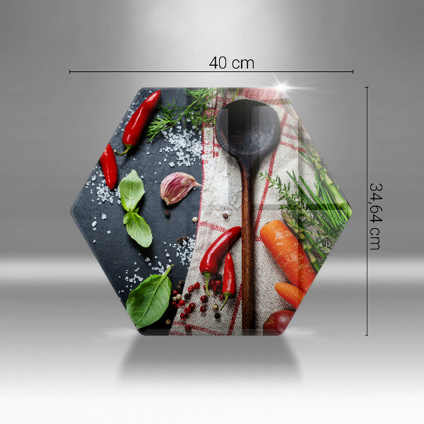 Steklena podloga za rezanje Kuhinjska hrana