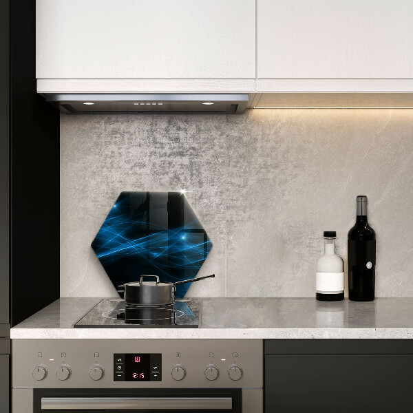 Steklena podloga za rezanje Abstraktni modri dim