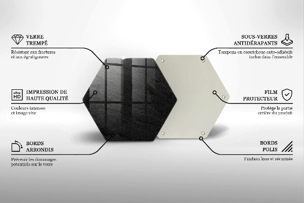 Steklena podloga za rezanje Kamnita tekstura