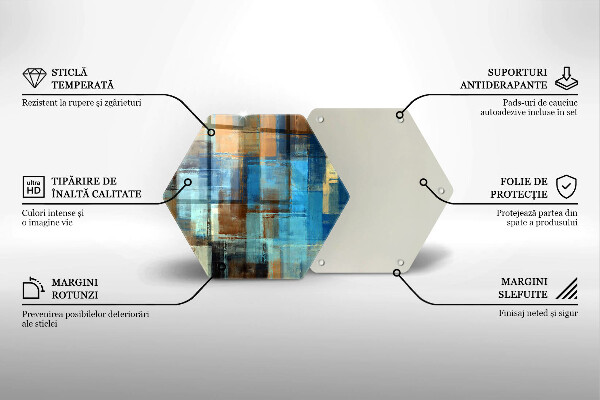 Steklena podloga za rezanje Poslikano ozadje