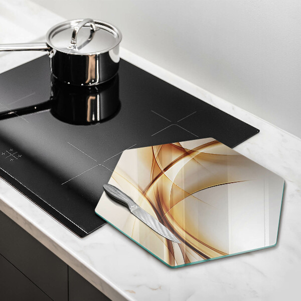 Steklena podloga za rezanje Abstraktne oblike