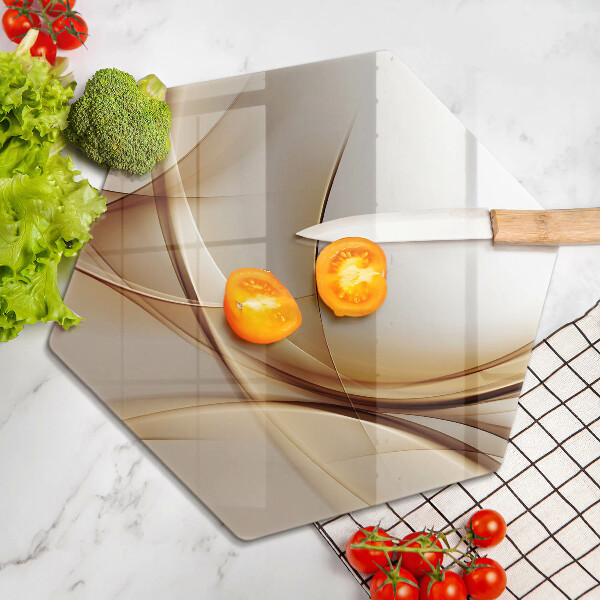 Steklena podloga za rezanje Abstraktne oblike