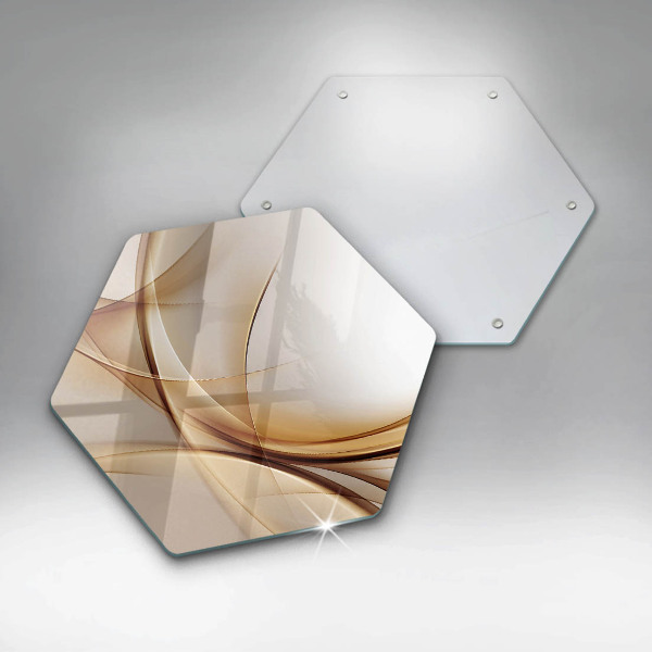 Steklena podloga za rezanje Abstraktne oblike