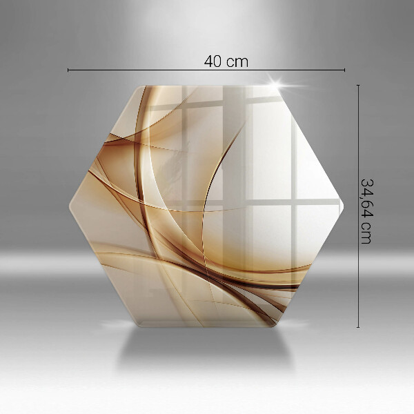 Steklena podloga za rezanje Abstraktne oblike