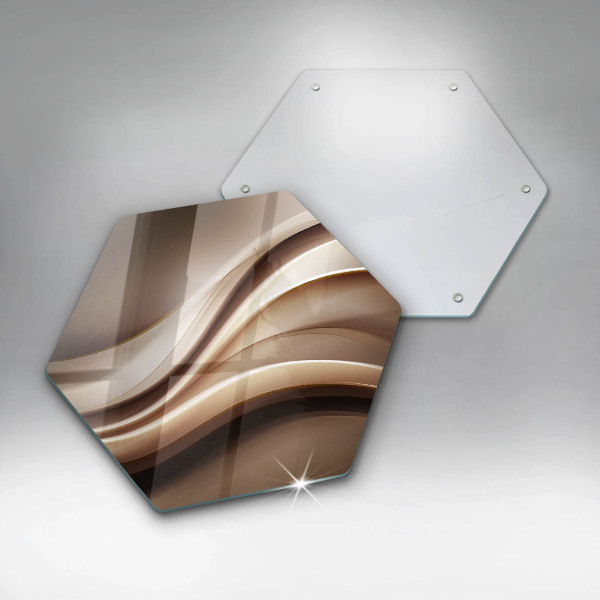 Steklena podloga za rezanje Abstrakcija nežne linije