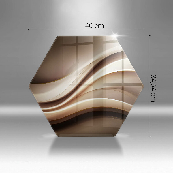 Steklena podloga za rezanje Abstrakcija nežne linije