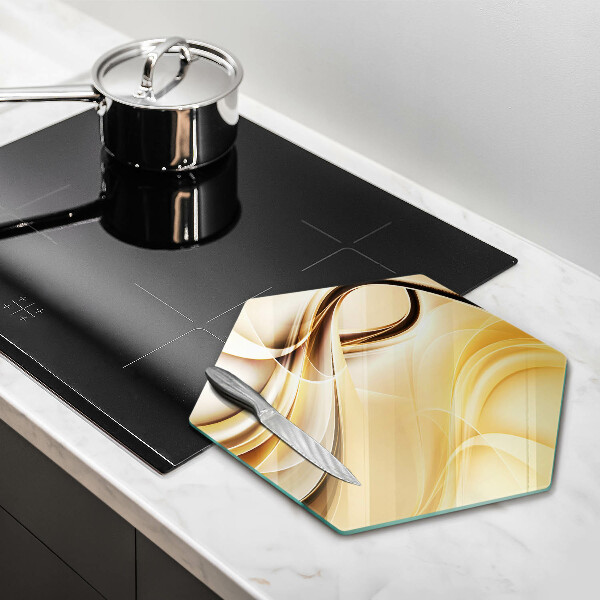 Steklena podloga za rezanje Abstrakcija dima