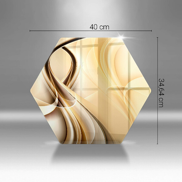 Steklena podloga za rezanje Abstrakcija dima