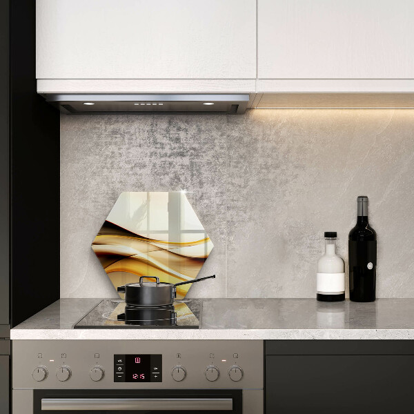 Steklena podloga za rezanje Abstraktne črte dima