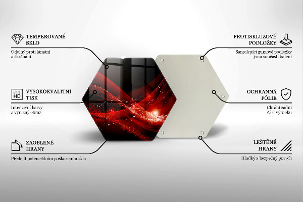 Steklena podloga za rezanje Moderna abstrakcija