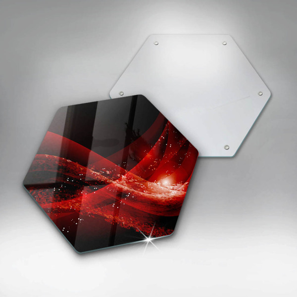 Steklena podloga za rezanje Moderna abstrakcija