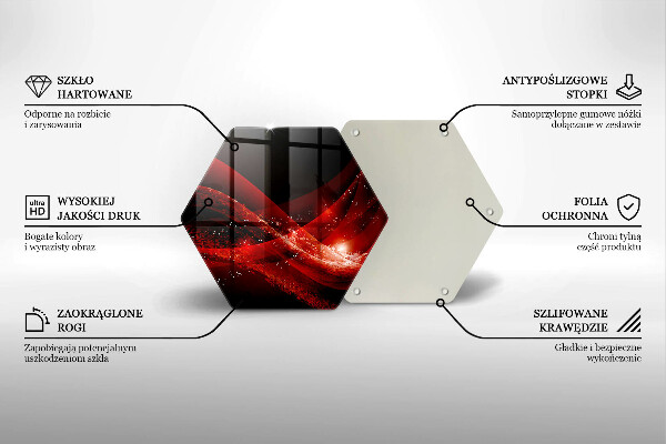 Steklena podloga za rezanje Moderna abstrakcija