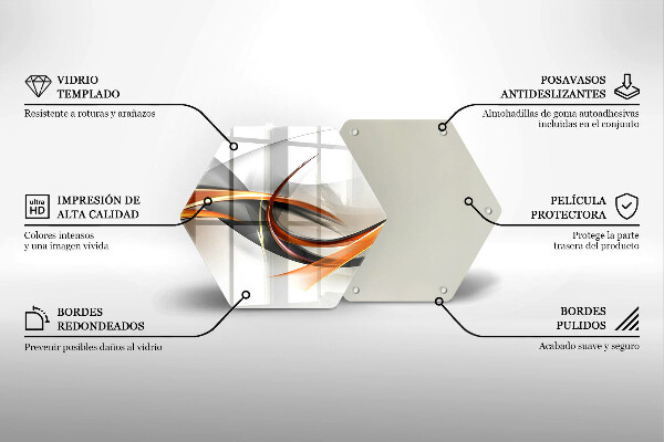 Steklena podloga za rezanje Moderne oblike