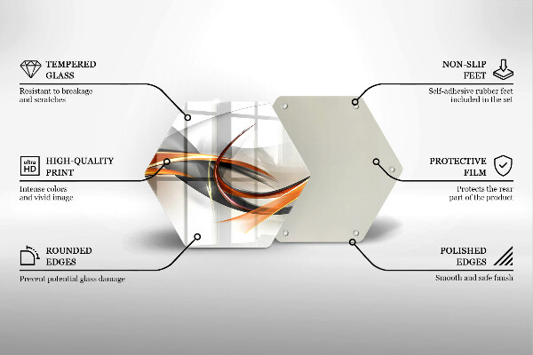 Steklena podloga za rezanje Moderne oblike