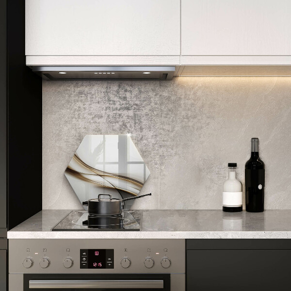 Steklena podloga za rezanje Abstrakcija mehkih linij