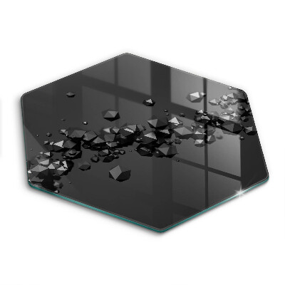 Steklena podloga za rezanje Abstrakcija 3D oblik