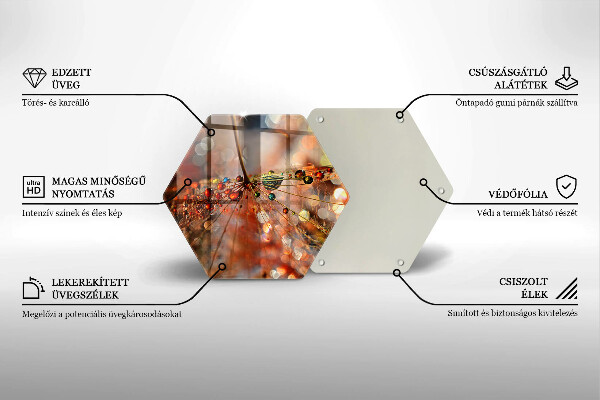 Steklena podloga za rezanje Moker regrat