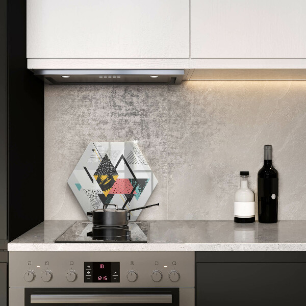 Steklena podloga za rezanje Abstraktni trikotniki