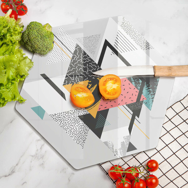Steklena podloga za rezanje Abstraktni trikotniki
