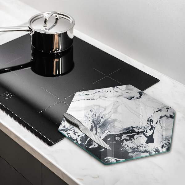 Steklena podloga za rezanje Abstrakcija črnila