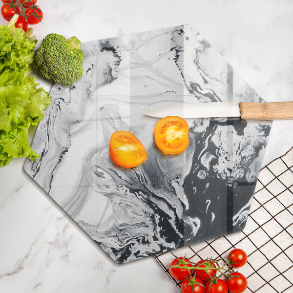 Steklena podloga za rezanje Abstrakcija črnila