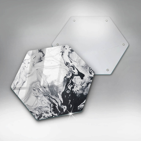 Steklena podloga za rezanje Abstrakcija črnila