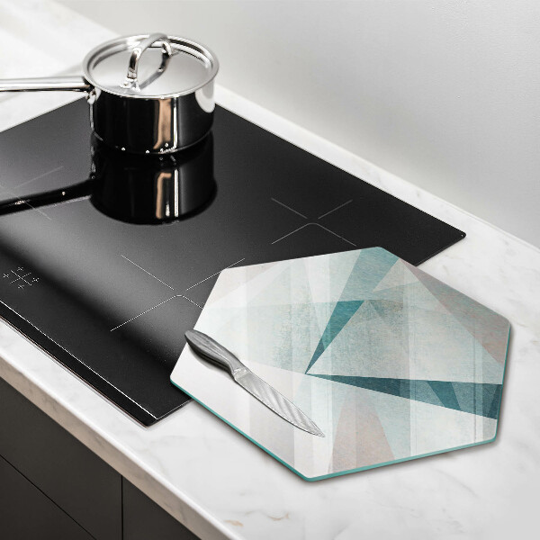 Steklena podloga za rezanje Ostra abstrakcija