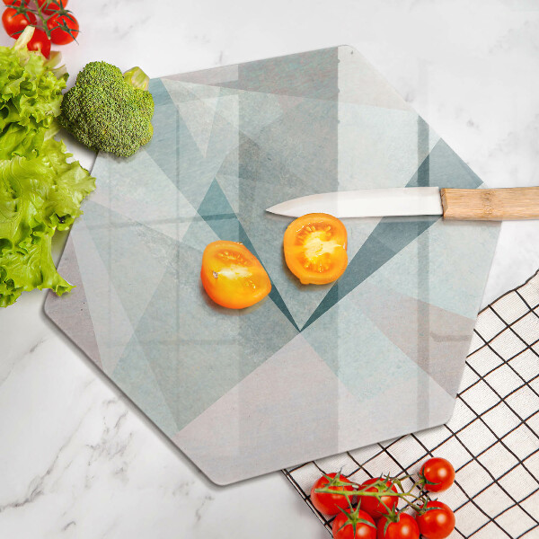 Steklena podloga za rezanje Ostra abstrakcija