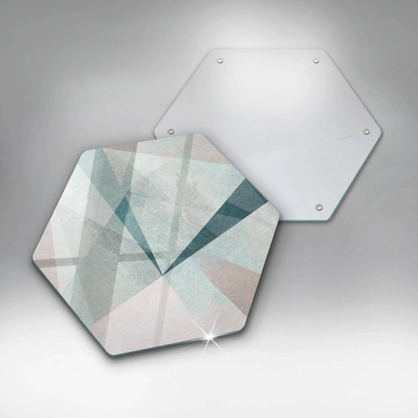 Steklena podloga za rezanje Ostra abstrakcija