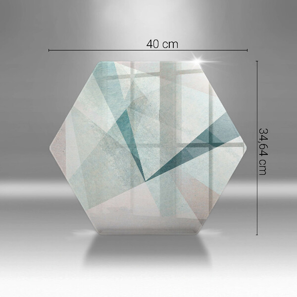 Steklena podloga za rezanje Ostra abstrakcija