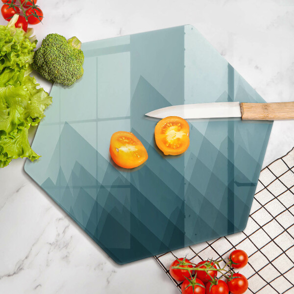 Steklena podloga za rezanje Abstraktne gore