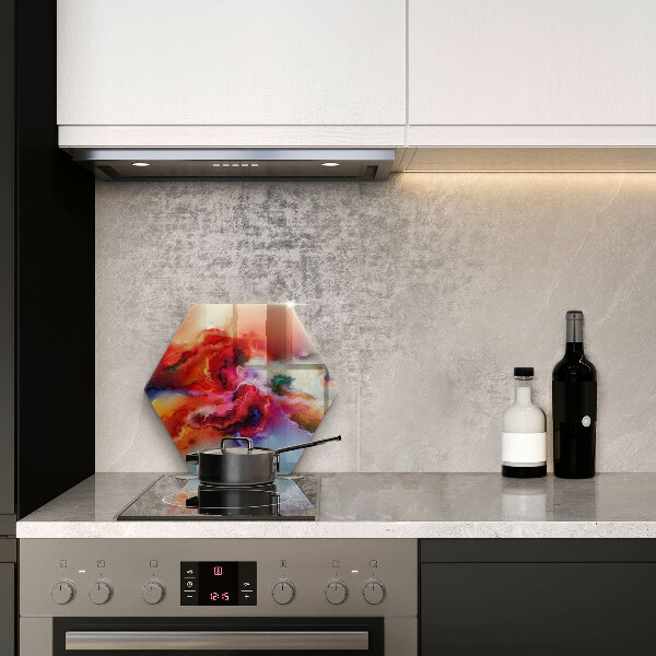 Steklena podloga za rezanje Dimna abstrakcija