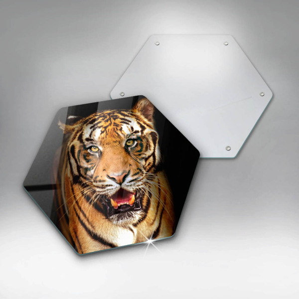 Steklena podloga za rezanje Divja žival tiger