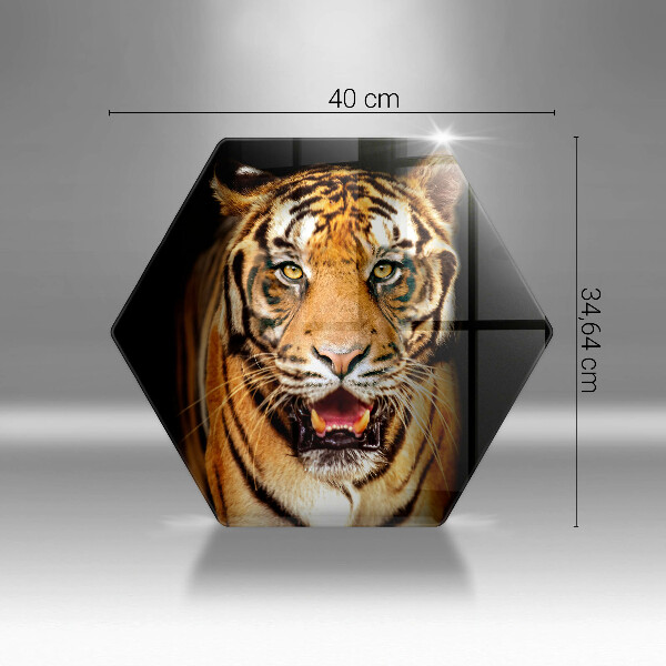 Steklena podloga za rezanje Divja žival tiger