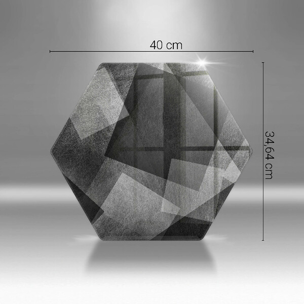 Steklena podloga za rezanje Geometrijska abstrakcija