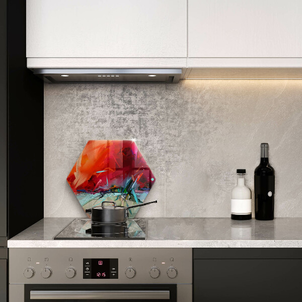 Steklena podloga za rezanje Naslikana abstrakcija