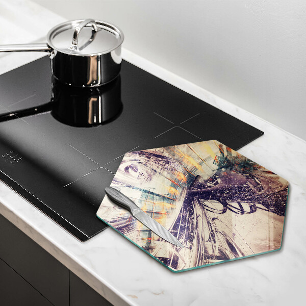 Steklena podloga za rezanje Moderna kompozicija