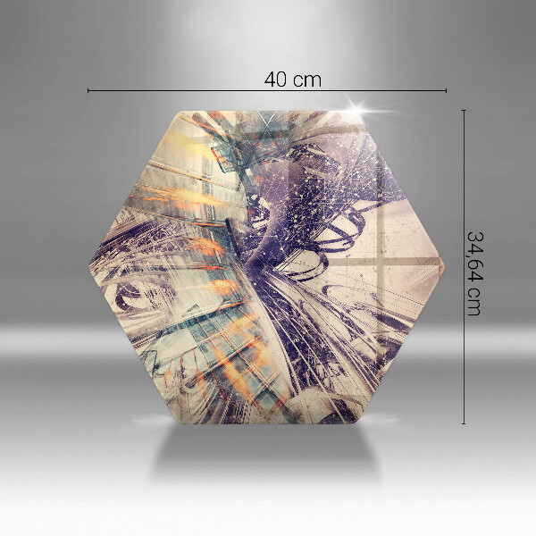 Steklena podloga za rezanje Moderna kompozicija