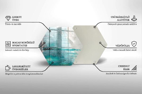 Steklena podloga za rezanje Pobarvaj abstrakcijsko ozadje