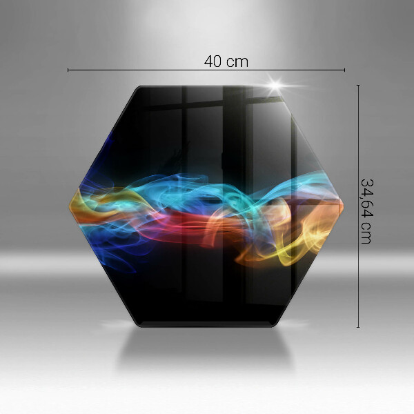 Steklena podloga za rezanje Barvit dim