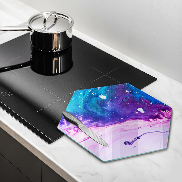 Steklena podloga za rezanje Abstraktna črnila