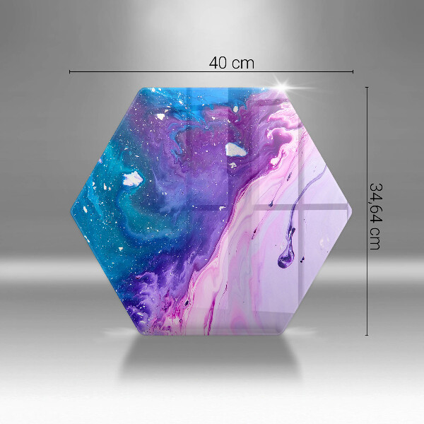 Steklena podloga za rezanje Abstraktna črnila