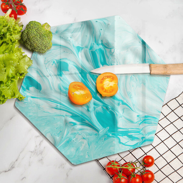 Steklena podloga za rezanje Abstraktne barve