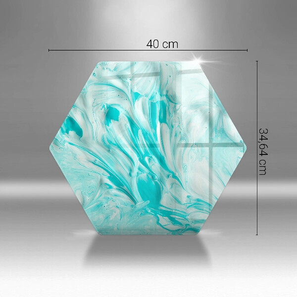 Steklena podloga za rezanje Abstraktne barve